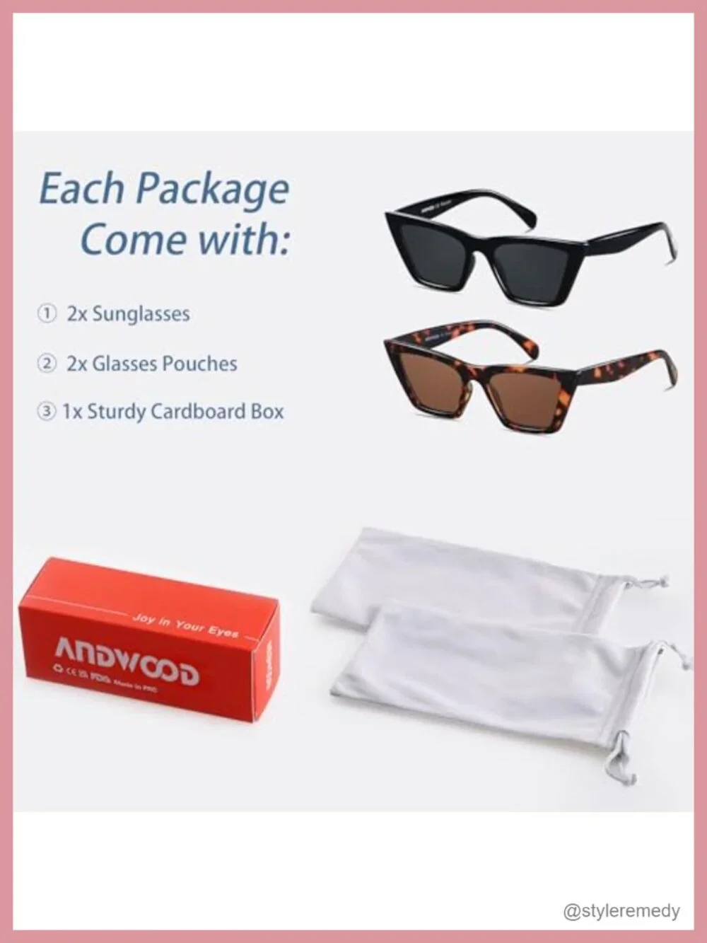 Vintage Cat Eye Polarized Sunglasses UV400 Protection Plastic Frame